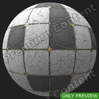 PBR marble floor damaged preview 0001